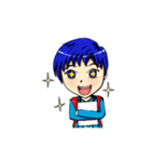 Blue-haired Sutris（個別スタンプ：3）
