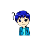 Blue-haired Sutris（個別スタンプ：4）