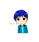 Blue-haired Sutris（個別スタンプ：5）