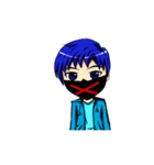Blue-haired Sutris（個別スタンプ：6）