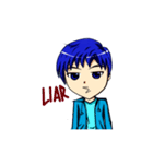 Blue-haired Sutris（個別スタンプ：7）
