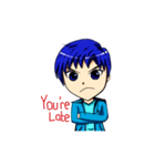 Blue-haired Sutris（個別スタンプ：10）
