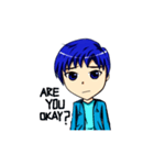 Blue-haired Sutris（個別スタンプ：11）