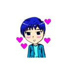 Blue-haired Sutris（個別スタンプ：13）