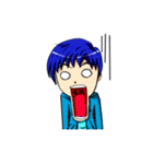 Blue-haired Sutris（個別スタンプ：14）