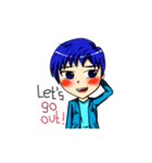 Blue-haired Sutris（個別スタンプ：15）