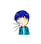 Blue-haired Sutris（個別スタンプ：17）