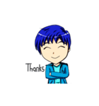 Blue-haired Sutris（個別スタンプ：21）