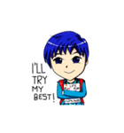 Blue-haired Sutris（個別スタンプ：22）