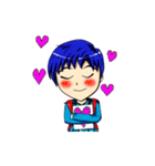 Blue-haired Sutris（個別スタンプ：23）
