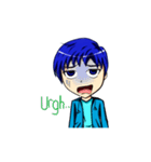 Blue-haired Sutris（個別スタンプ：30）