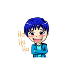 Blue-haired Sutris（個別スタンプ：34）