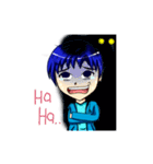 Blue-haired Sutris（個別スタンプ：35）