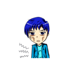 Blue-haired Sutris（個別スタンプ：36）