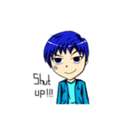 Blue-haired Sutris（個別スタンプ：37）