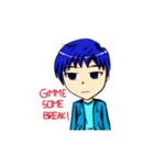 Blue-haired Sutris（個別スタンプ：38）