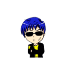 Blue-haired Sutris（個別スタンプ：40）