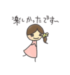 ひとつ結びさんの丁寧言葉（個別スタンプ：35）