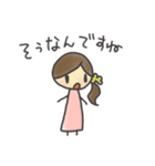 ひとつ結びさんの丁寧言葉（個別スタンプ：38）