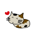 Calico cat and friends（個別スタンプ：12）