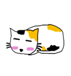 Calico cat and friends（個別スタンプ：24）