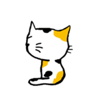Calico cat and friends（個別スタンプ：35）