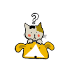 Calico cat and friends（個別スタンプ：38）