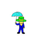 帽子マン（個別スタンプ：3）
