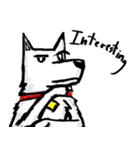 The pondering dog（個別スタンプ：1）