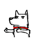 The pondering dog（個別スタンプ：4）