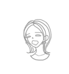 ユリの七変化顔スタンプ（個別スタンプ：5）