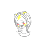 ユリの七変化顔スタンプ（個別スタンプ：33）