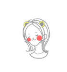 ユリの七変化顔スタンプ（個別スタンプ：34）
