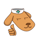 doctor Dog and two of nurses（個別スタンプ：19）