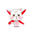 Ban-Yen : The pink cat. +（個別スタンプ：6）