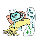 イカと泪とマウさんとなにか（個別スタンプ：18）