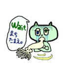 イカと泪とマウさんとなにか（個別スタンプ：19）