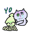 イカと泪とマウさんとなにか（個別スタンプ：22）