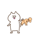 白いねこ＆ネズミーズ（個別スタンプ：40）