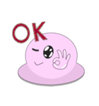 Mr. Pink jelly little Ji, Q（個別スタンプ：30）