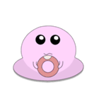Mr. Pink jelly little Ji, Q（個別スタンプ：37）