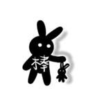 Rabbits with a word（個別スタンプ：10）