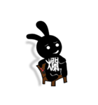 Rabbits with a word（個別スタンプ：12）