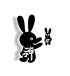 Rabbits with a word（個別スタンプ：35）