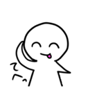 白い人型キャラクター3！（個別スタンプ：29）