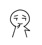 白い人型キャラクター3！（個別スタンプ：31）