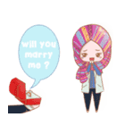 nee-chan hijab girl 1（個別スタンプ：39）