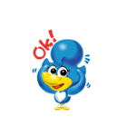幸せを運ぶ青い鳥 びぃびぃ（個別スタンプ：1）