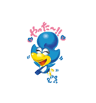幸せを運ぶ青い鳥 びぃびぃ（個別スタンプ：6）
