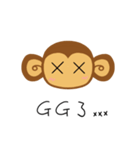 Lazy Lazy Monkey（個別スタンプ：3）